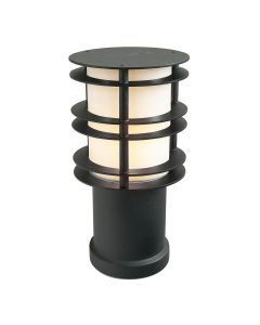 Stockholm 1 Light Small Bollard - Black