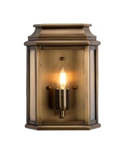 St Martins 1 Light Wall Lantern - Aged Brass