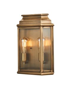 St Martins 2 Light Large Wall Lantern - Aged Brass
