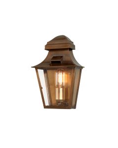 St Pauls 1 Light Wall Lantern - Aged Brass