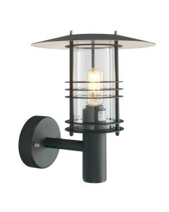 Stockholm 1 Light Wall Lantern - Black