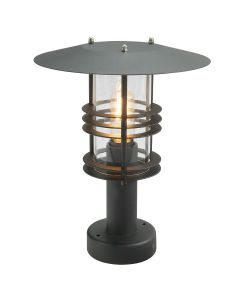 Stockholm 1 Light Pedestal - Black