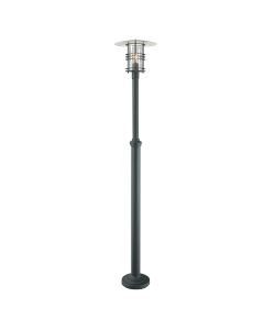 Stockholm 1 Light Grande Lamp Post - Black