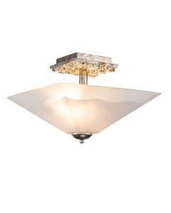 Star 2 lt Flush - Distressed Silver