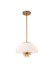 Staring 3 lt Pendant - Distressed Gold