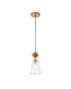 Staring 1 lt Pendant - Distressed Gold