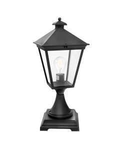 Turin 1 Light Pedestal - Black