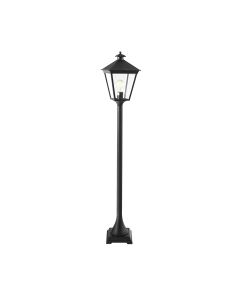 Turin 1 Light Pillar - Black