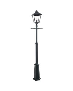 Turin Grande 1 Light Single Post - Black