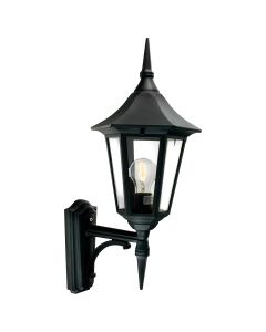 Valencia 1 Light Up Lantern - Black