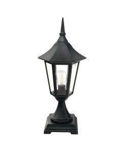 Valencia 1 Light Pedestal - Black
