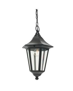 Valencia 1 Light Chain Lantern - Black