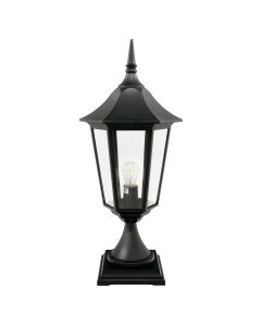 Valencia Grande 1 Light Pedestal - Black