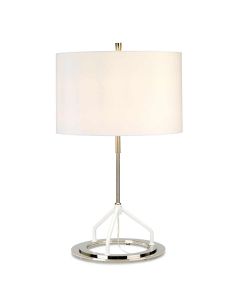 Vicenza Table Lamp - White Polished Nickel