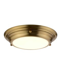 Welland 1 Light Mini LED Flush - Aged Brass