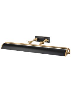 Winchfield 4lt Large Picture Light - Aged Brass & Matte Black