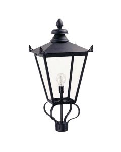 Wilmslow 1 Light Lantern (Head Only) - Black