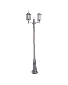 Wexford 2 Light Lamp Post - Black / Silver