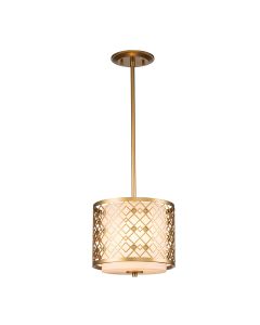 Ziggy 2lt Small Pendant - Lacquered Gold