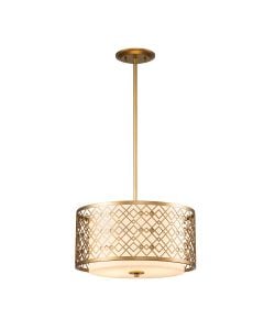 Ziggy 2lt Medium Pendant - Lacquered Gold