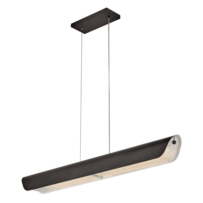 Hinkley Arco Linear LED pendant - Black Oxide | Elstead Lighting