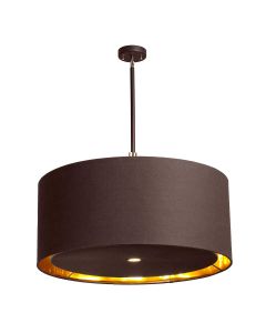 Balance 4 Light Extra Large Pendant - Brown and Polished Brass - Brown/Polished Brass