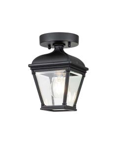 Bayview 1 Light Porch Lantern - Black