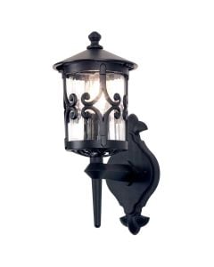 Hereford 1 Light Wall Lantern - Black