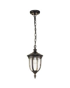 Cleveland 1 Light Small Chain Lantern - Weathered Bronze