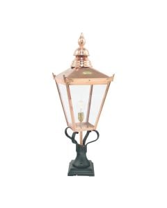 Chelsea 1 Light Grande Pedestal Lantern - Copper