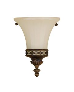 Drawing Room 1 Light Wall Uplighter - Walnut with traditional Edwardian style