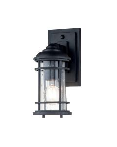 Lighthouse 1 Light Small Wall Lantern - Textured Black