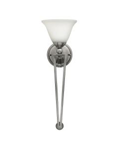 Bolla 1 Light Wall Torchiere - Brushed Nickel
