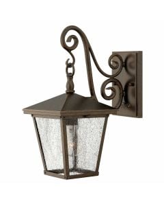 Trellis 1 Light Small Wall Lantern - Regency Bronze