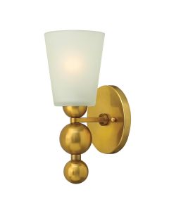 Zelda 1 Light Wall Light - Vintage Brass