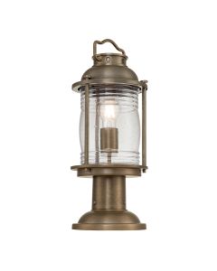 Ashland Bay 1 Light Medium Pedestal Lantern - Burnished Bronze