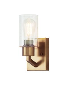 Deryn 1 Light Wall Light - Natural Brass