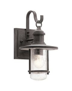 Riverwood Small Wall Lantern - Weathered Zinc