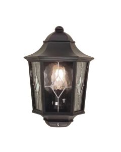 Norfolk 1 Light Half Lantern - Black