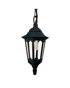 Parish 1 Light Chain Lantern - Black