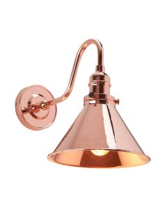 Provence 1 Light Wall Light - Polished Copper
