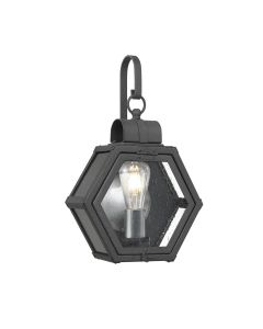 Heath 1 Light Small Wall Lantern - Mottled Black