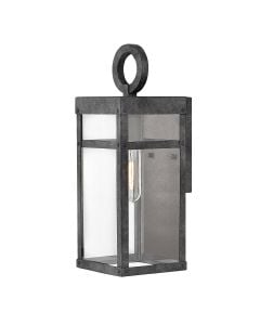 Porter 1 Light Small Wall Lantern - Aged Zinc