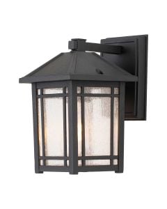 Cedar Point 1 Light Wall Lantern - Small - Black