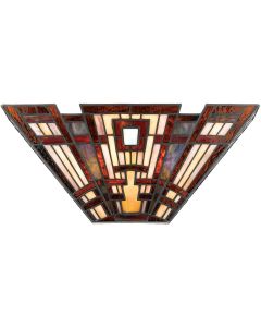 Classic Craftsman 2 Light Wall Uplighter - Valiant Bronze