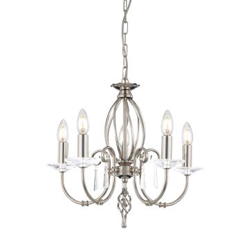 Aegean 5 Light Chandelier - Polished Nickel