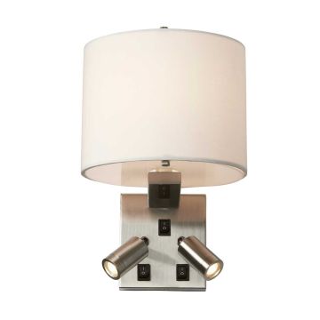 Belmont 3 Light Wall Light - Brushed Nickel