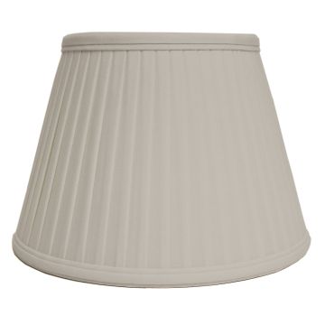10" Cotton Fine/Pencil Pleat Oyster (25Cm)