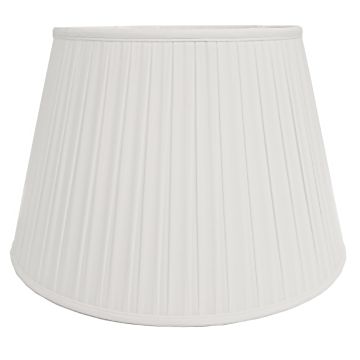 18" Cotton Box Pleat Ivory (46Cm)