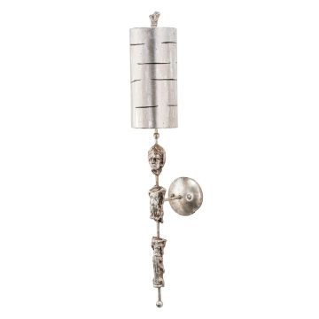 Fragment 1 Light Wall Light - Silver leaf